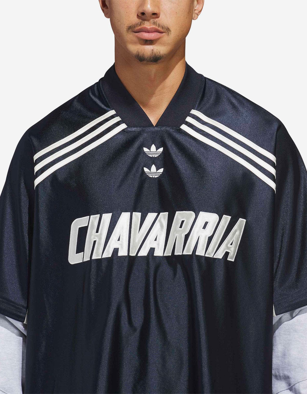 Willy Chavarria x Adidas Blue LS Dazzle Jersey