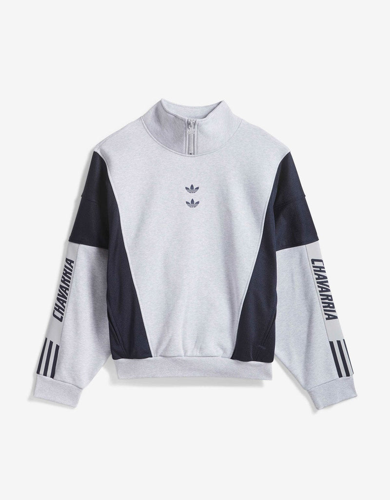 Willy Chavarria x Adidas Grey Watsonville Mockneck Jumper KD1803