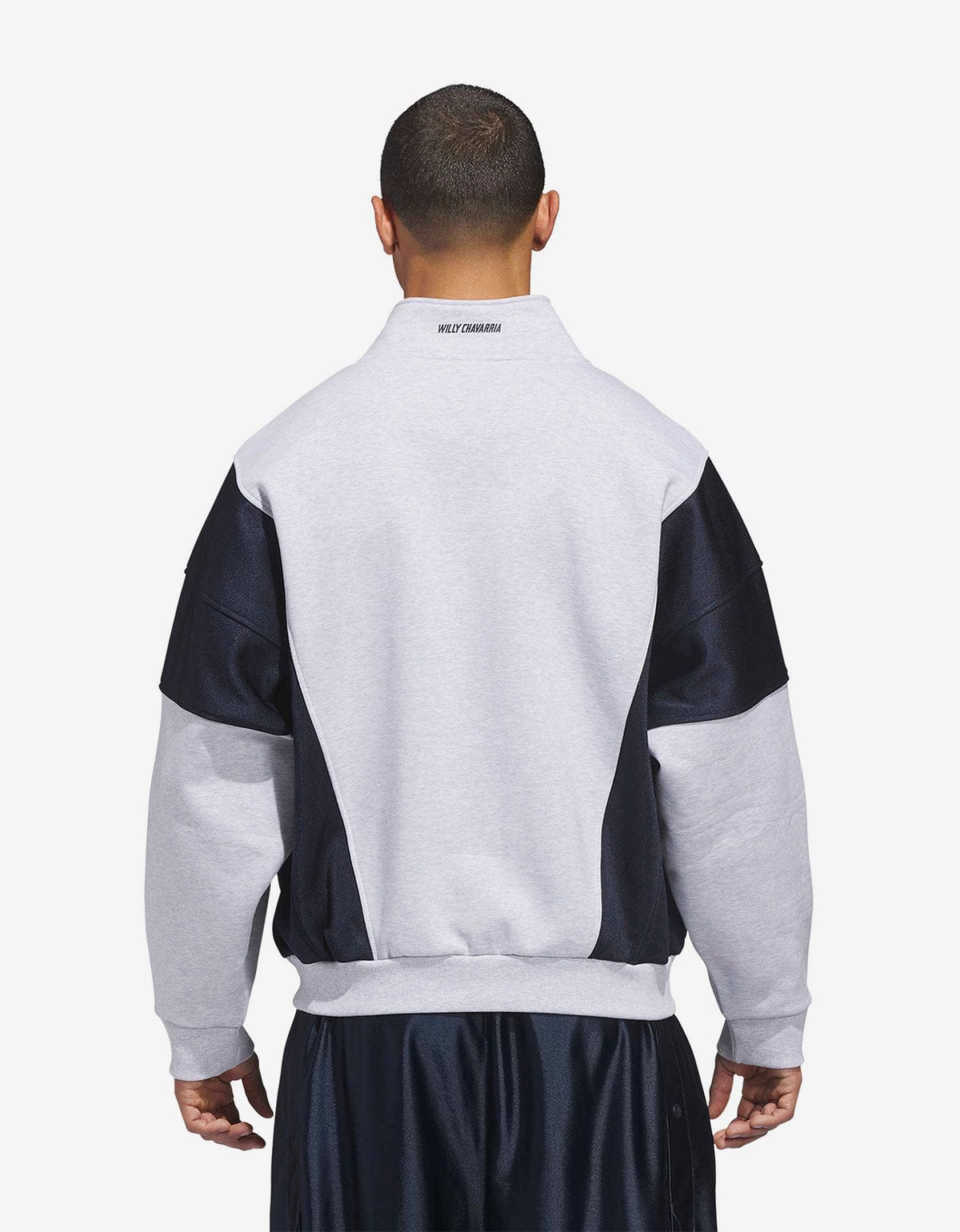 Willy Chavarria x Adidas Grey Watsonville Mockneck Jumper KD1803