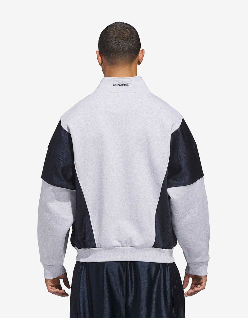 Willy Chavarria x Adidas Grey Watsonville Mockneck Jumper KD1803