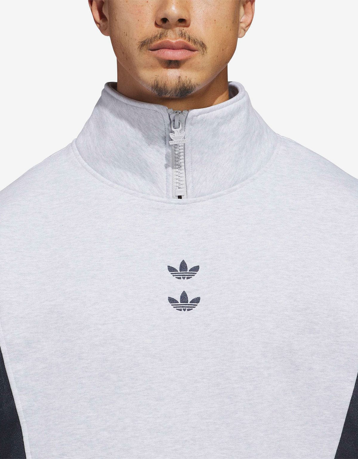Willy Chavarria x Adidas Grey Watsonville Mockneck Jumper KD1803