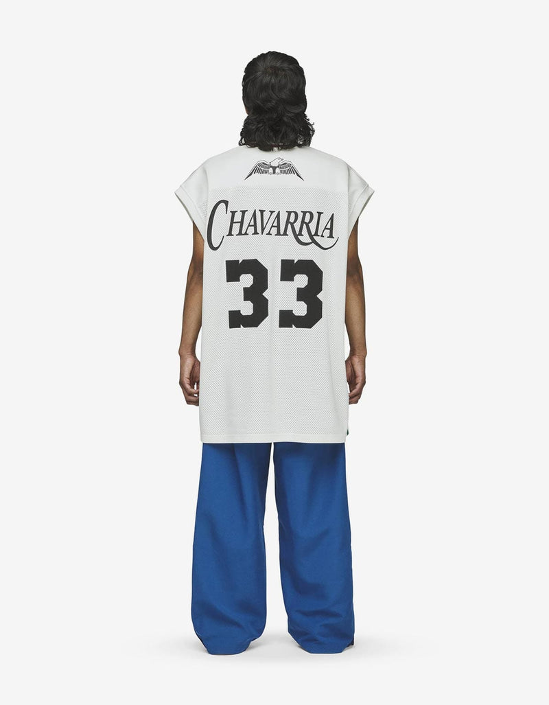 Willy Chavarria x Adidas White Basketball Jersey JV6410