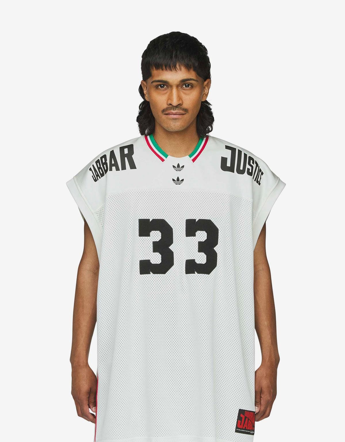 adidas WILLY CHAVARRIA バスケット　メッシュ　ジャージー Willy Chavarria x Adidas White Basketball Jersey – Zoo Fashions