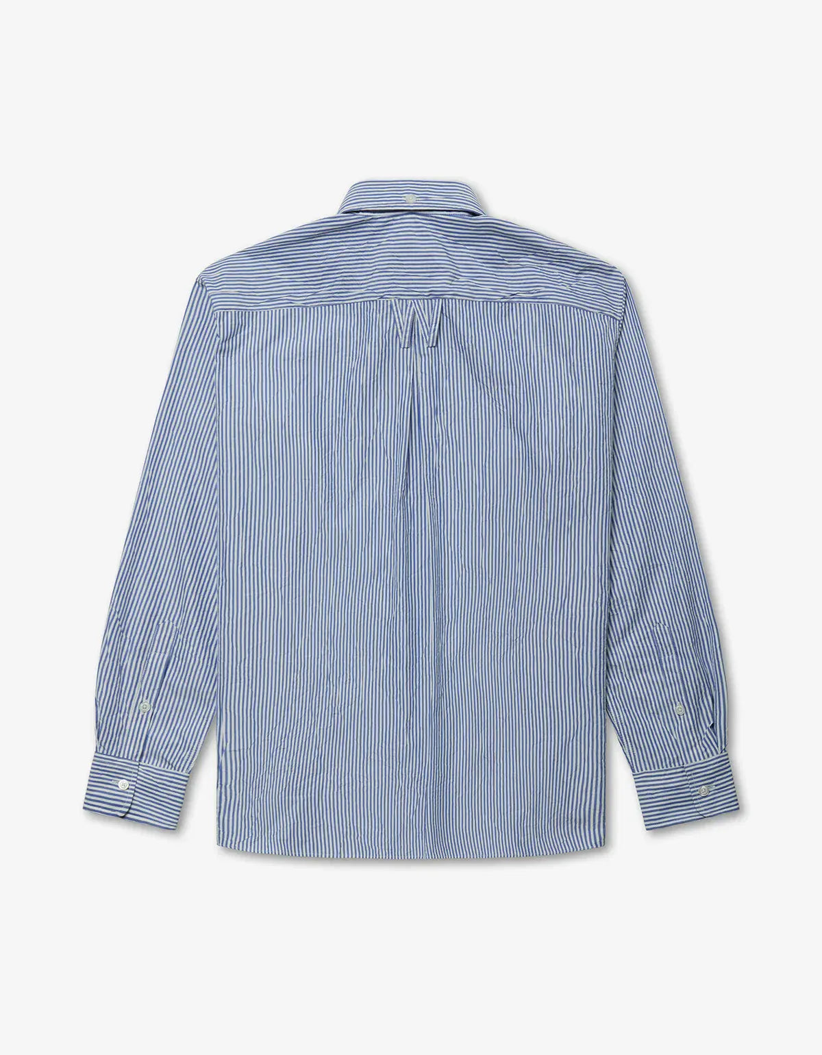 Willy Chavarria Blue Pinstripe Veterano Shirt WCSHT0057 084