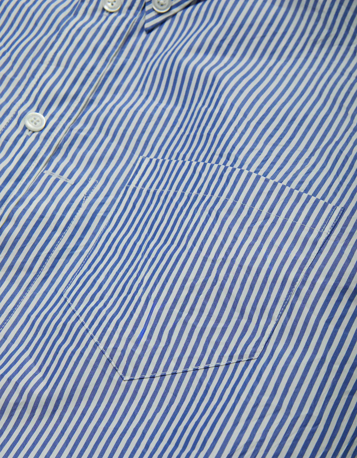 Willy Chavarria Blue Pinstripe Veterano Shirt WCSHT0057 084