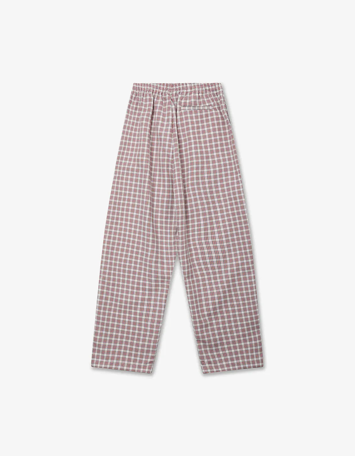 Willy Chavarria Red Picnic Plaid Ruff Rider Track Pant WCBTM0081 080