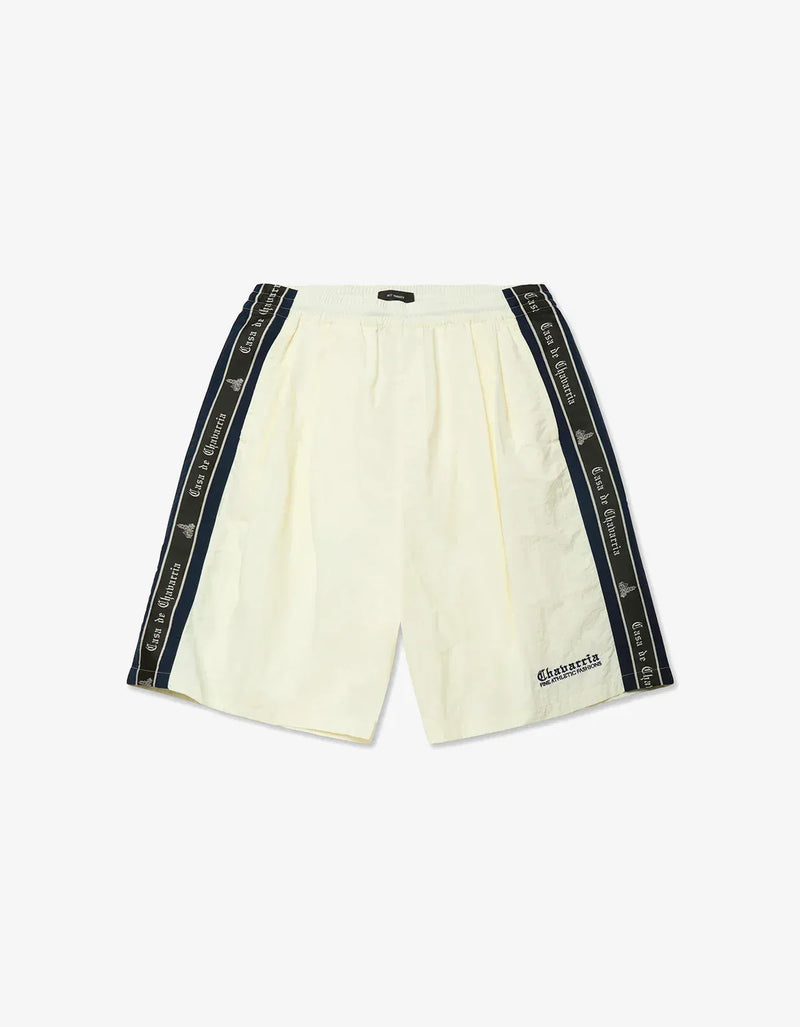 Willy Chavarria White Casa De Chavarria Orale Track Short WCBTM0082 065
