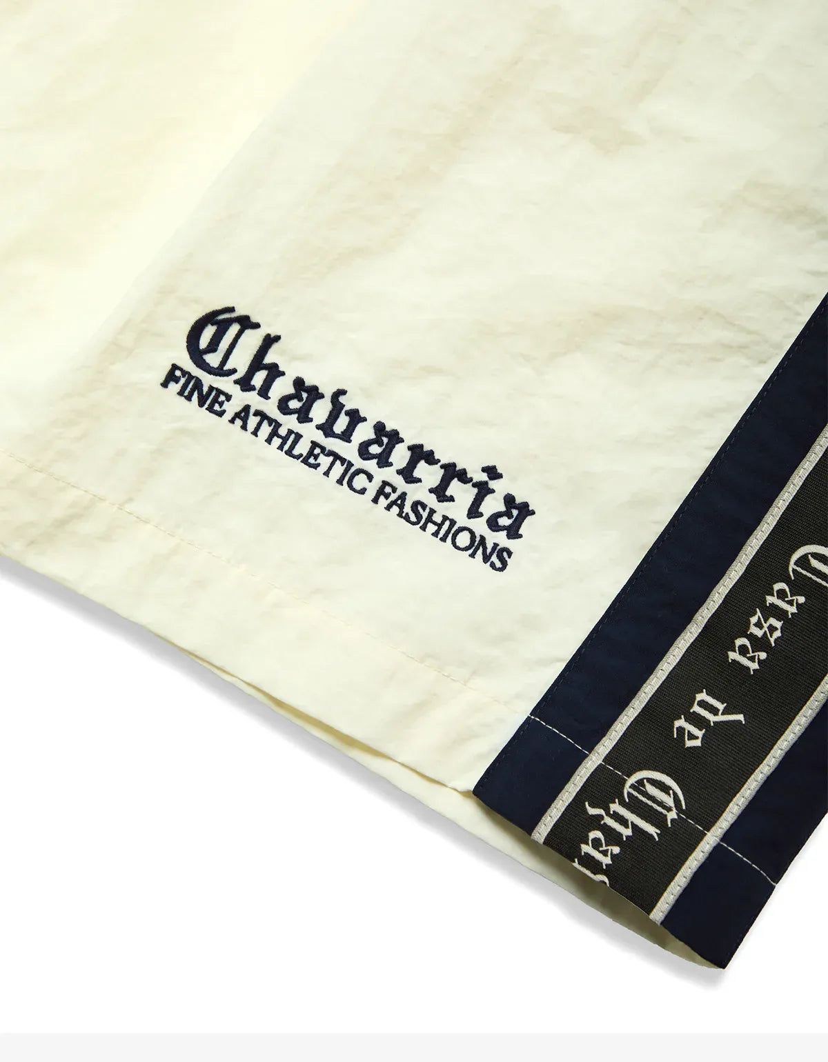 Willy Chavarria White Casa De Chavarria Orale Track Short WCBTM0082 065