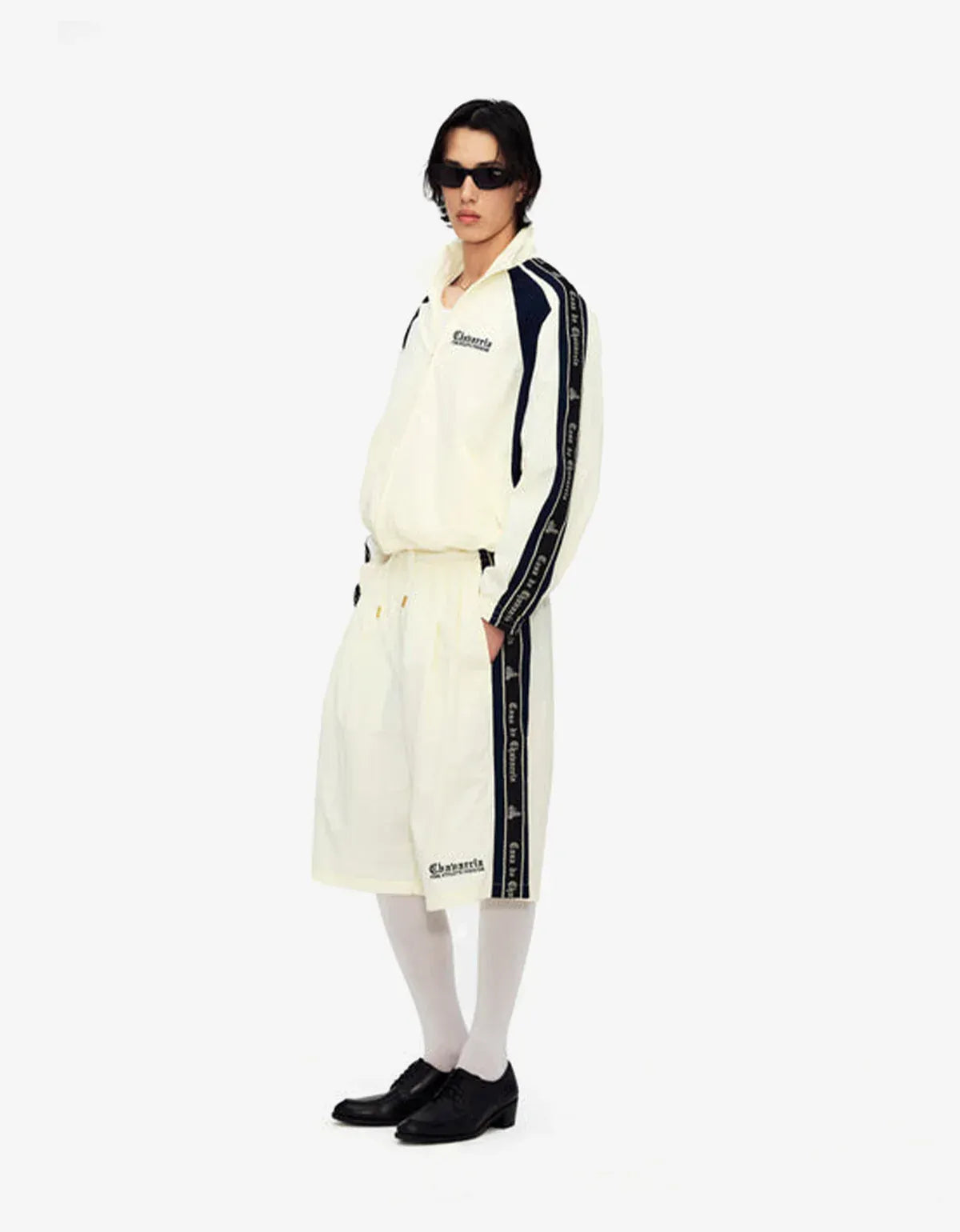 Willy Chavarria White Casa De Chavarria Tape Jacket WCJKT0067 065