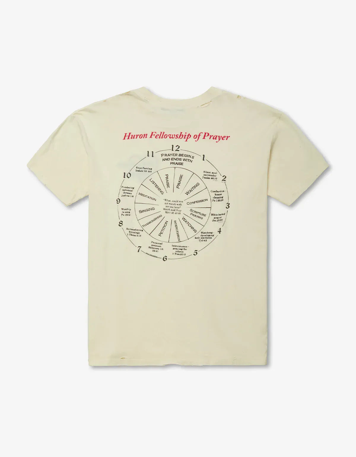 Willy Chavarria White Keep Praying Bitches T-Shirt WCJSY0184 065