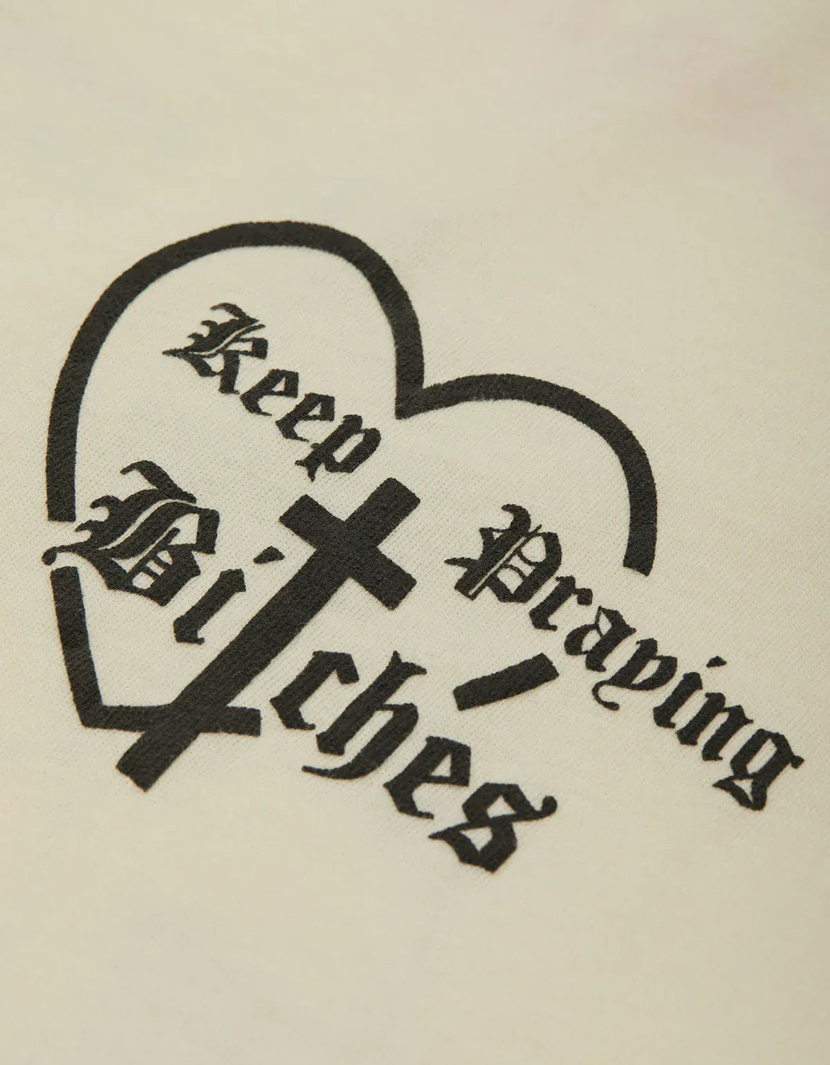 Willy Chavarria White Keep Praying Bitches T-Shirt WCJSY0184 065