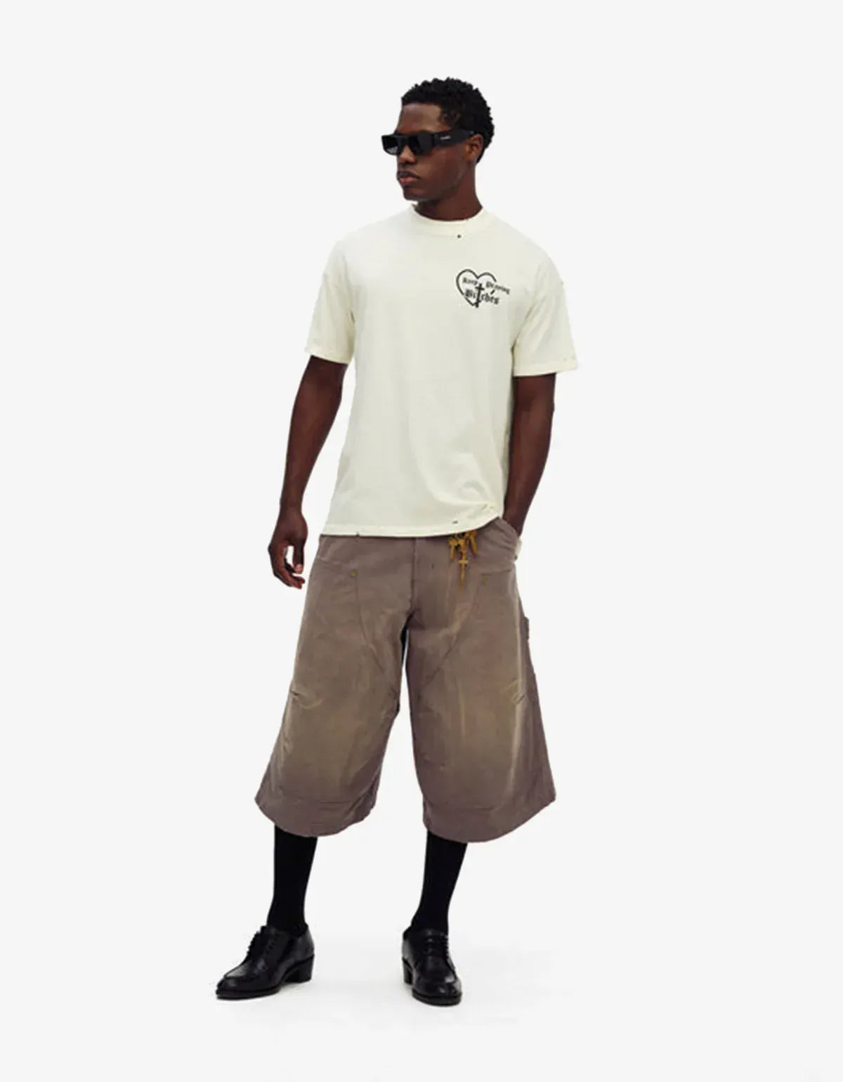 Willy Chavarria White Keep Praying Bitches T-Shirt WCJSY0184 065