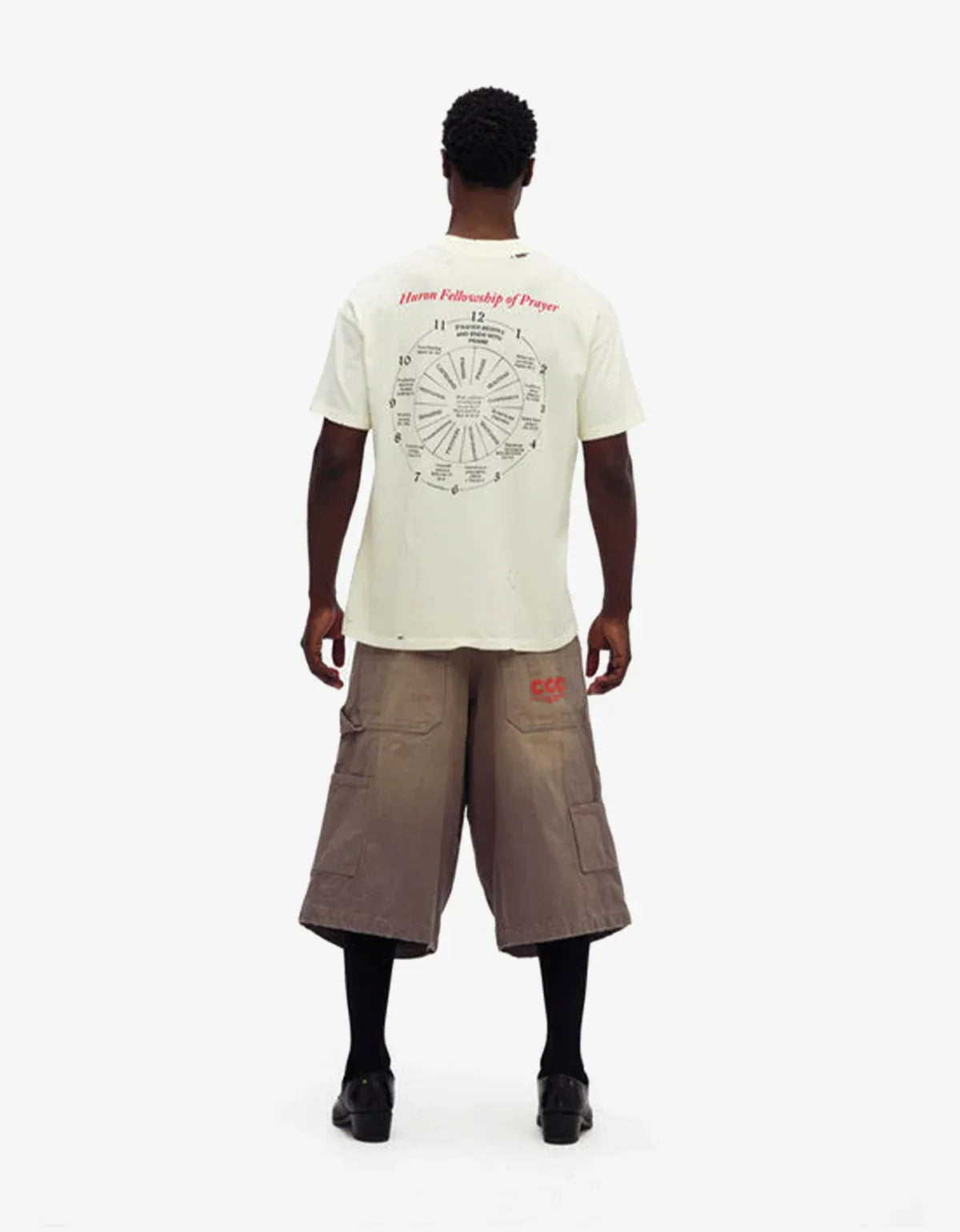 Willy Chavarria White Keep Praying Bitches T-Shirt WCJSY0184 065