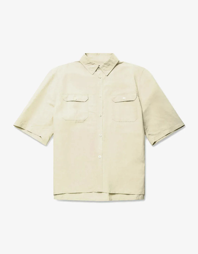 Willy Chavarria White SS Corcoran Shirt WCSHT0054 065