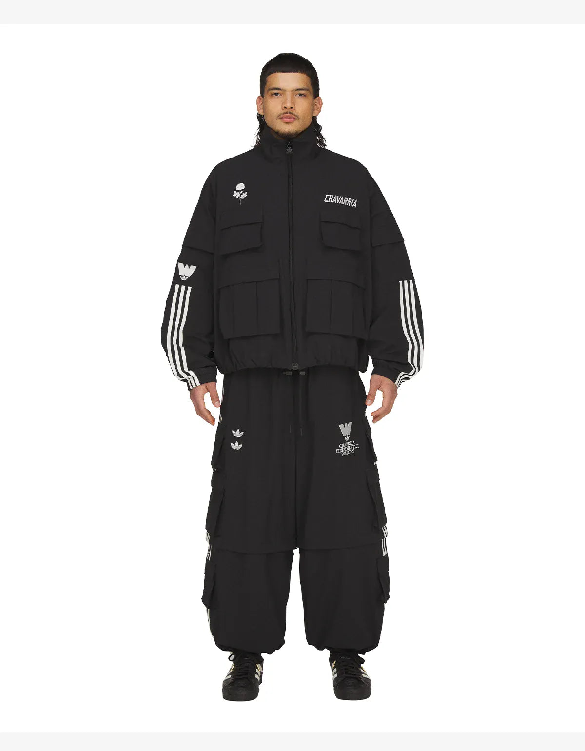 Willy Chavarria x Adidas Black Cargo Pant KS6439