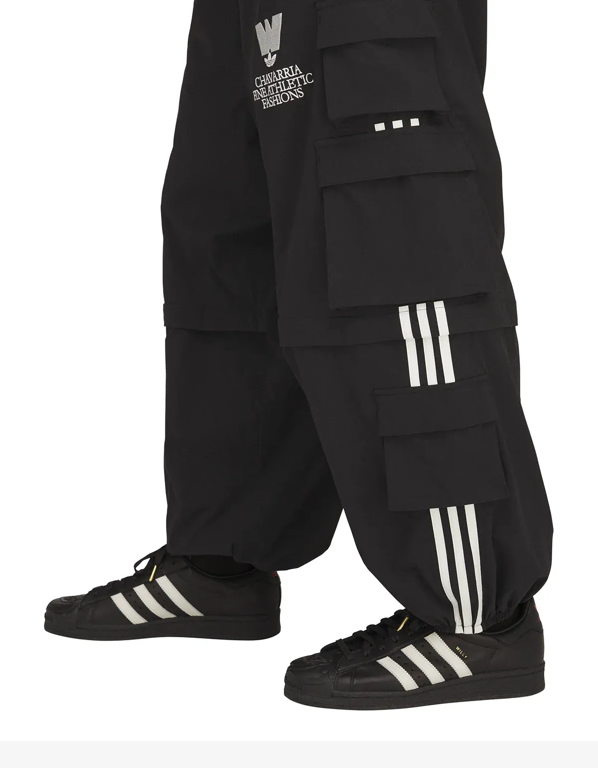 Willy Chavarria x Adidas Black Cargo Pant KS6439