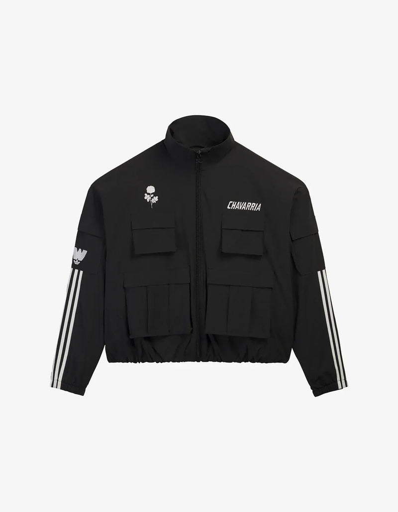 Willy Chavarria x Adidas Black Cargo Track Top – mens designer Willy Chavarria x Adidas Black Cargo Track Top – mens designer