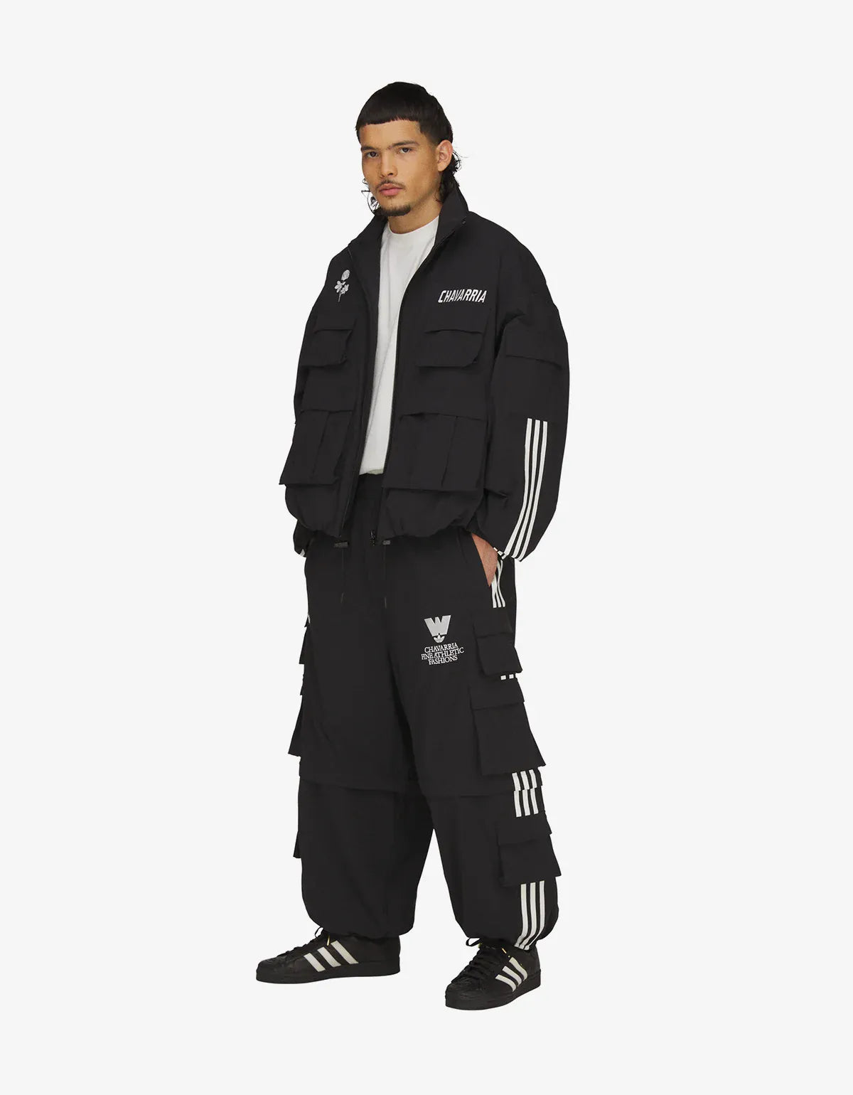 Willy Chavarria x Adidas Black Cargo Track Top KW1732