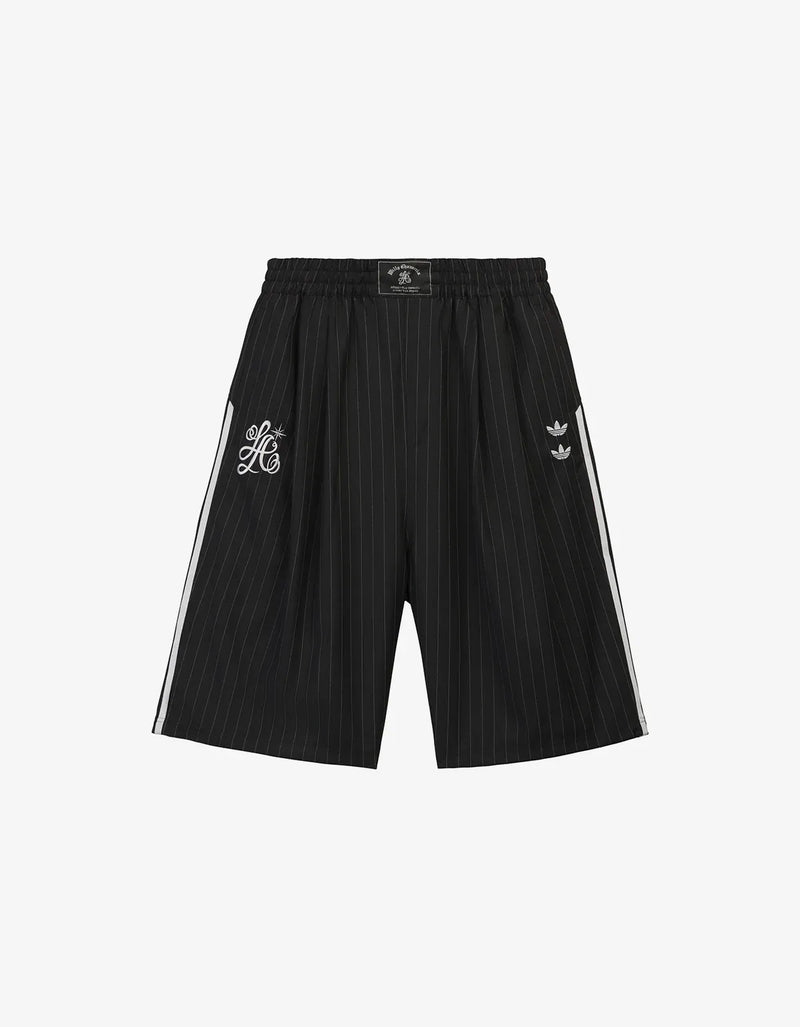 Willy Chavarria x Adidas Black Pinstripe Long Short KV2247