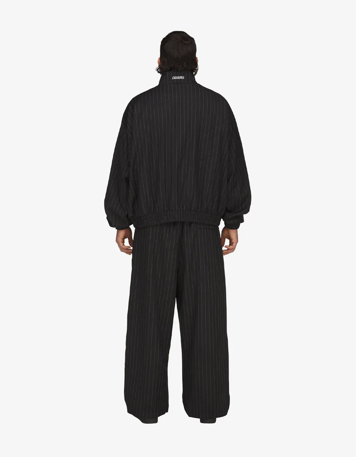 Willy Chavarria x Adidas Black Pinstripe Track Jacket KR8696