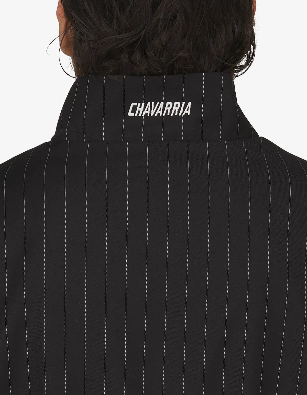 Willy Chavarria x Adidas Black Pinstripe Track Jacket KR8696