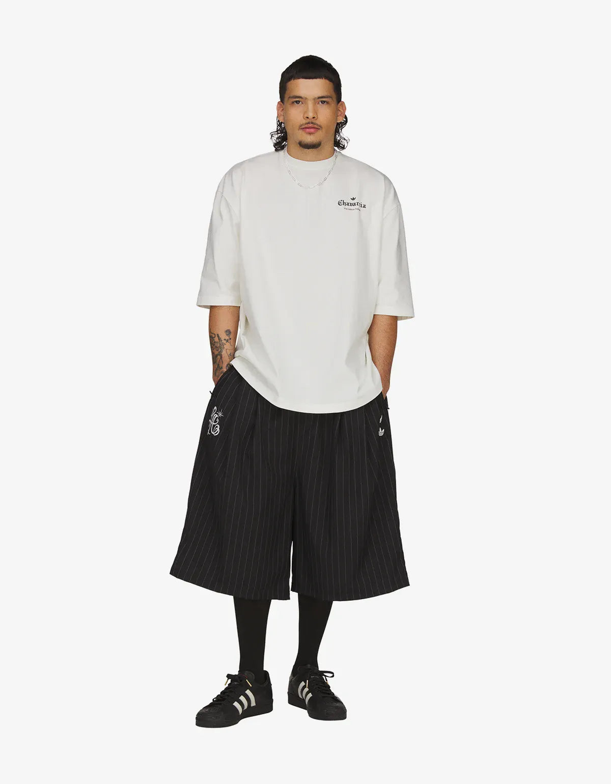 Willy Chavarria x Adidas White Logo T-Shirt KR8687