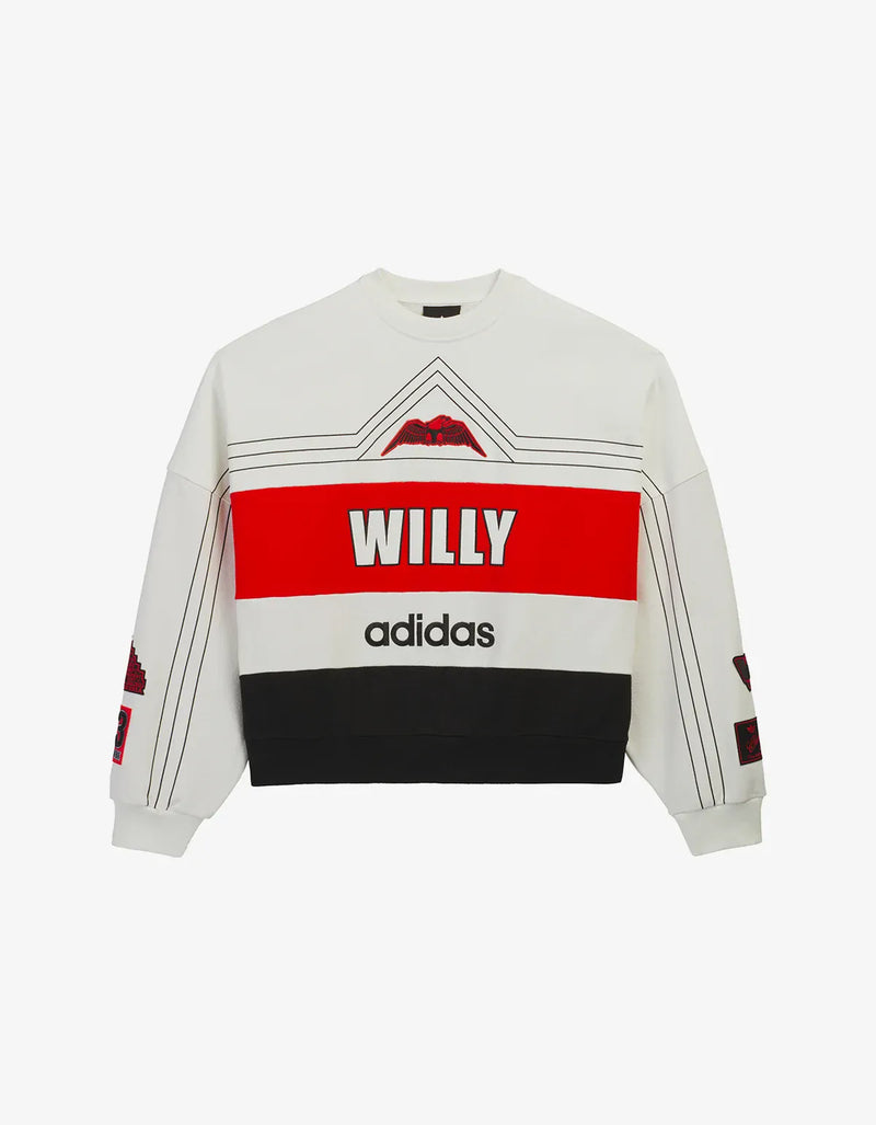 Willy Chavarria x Adidas White NY Sweatshirt KS6444