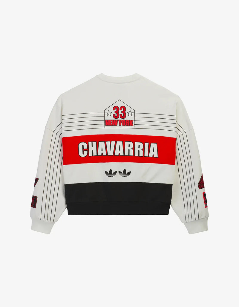 Willy Chavarria x Adidas White NY Sweatshirt – Zoo Fashions