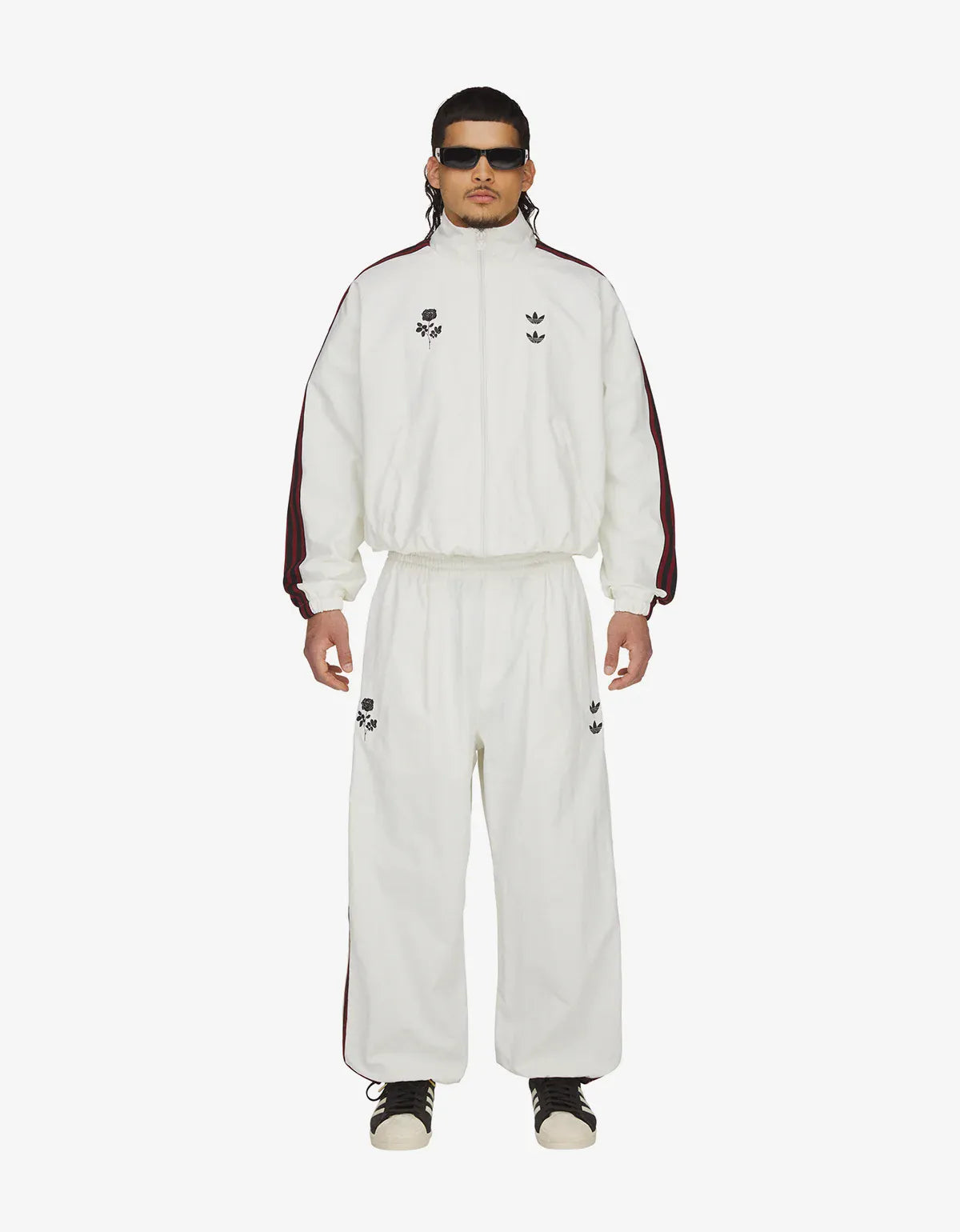 Willy Chavarria x Adidas White Woven Track Pant KT2617