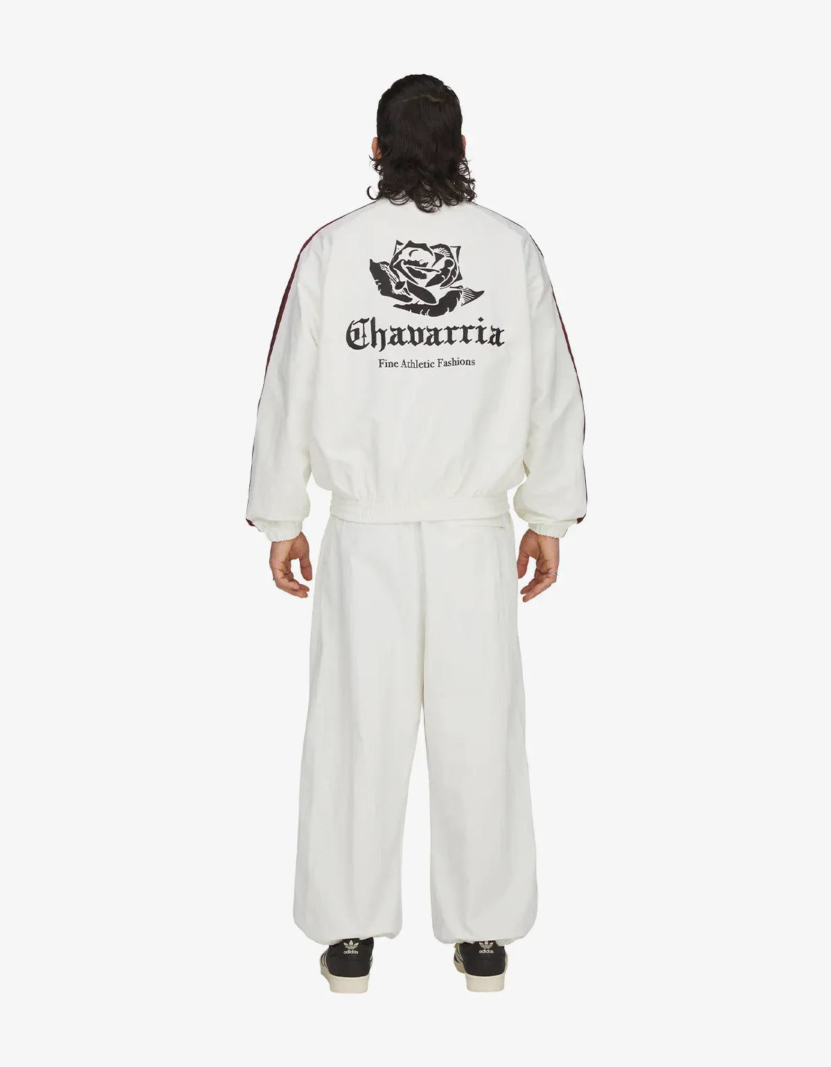 Willy Chavarria x Adidas White Woven Track Pant KT2617