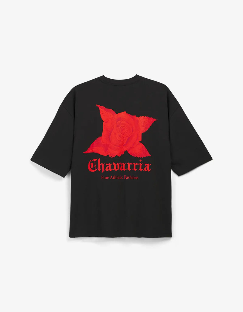 Willy Chavarria x Adidas Black Chavarria Dark Rose T-Shirt KZ3115