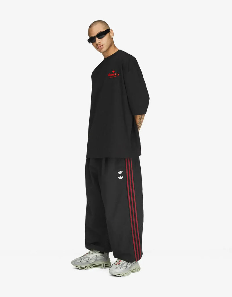 Willy Chavarria x Adidas Black Chavarria Dark Rose T-Shirt – mens