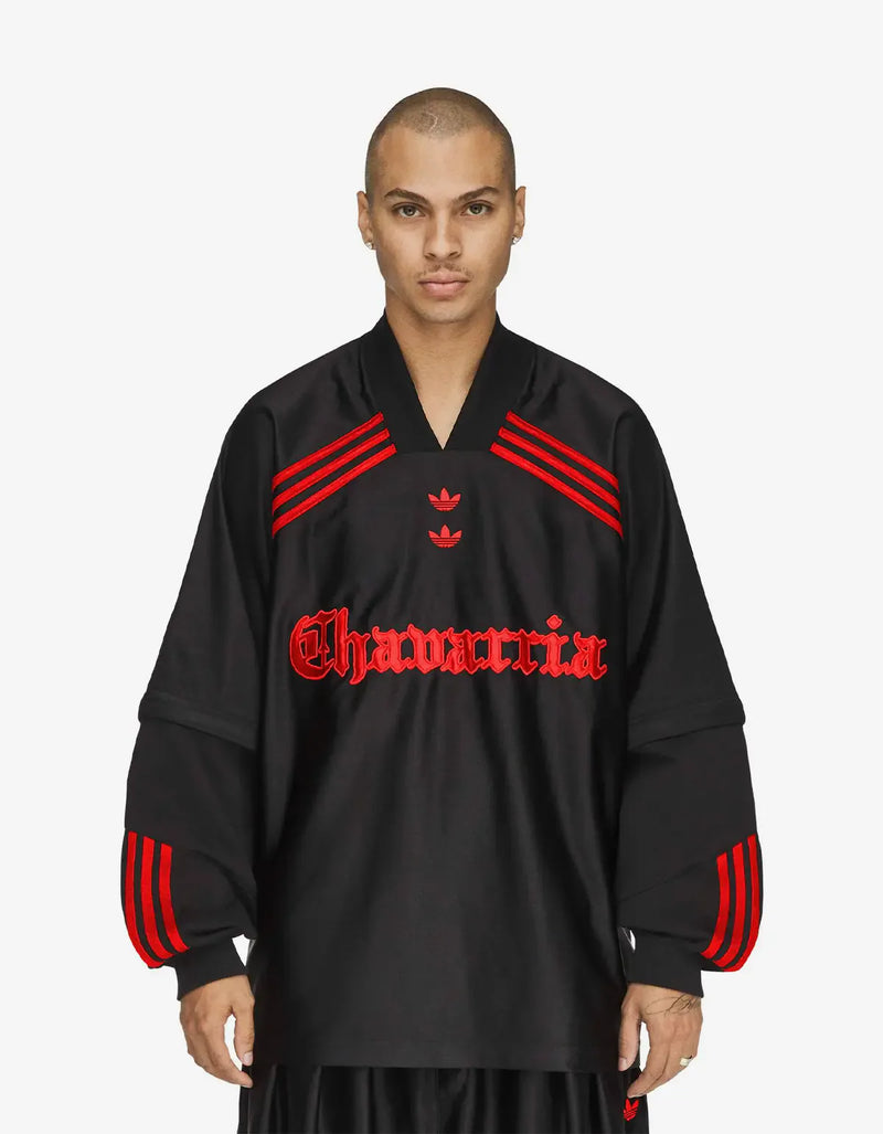 Willy Chavarria x Adidas Black Chavarria Dazzle LS Jersey – mens