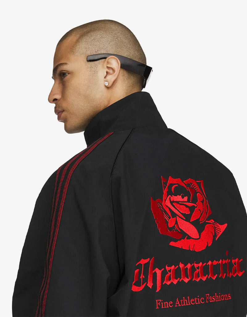 Willy Chavarria x Adidas Black Chavarria Woven Track Jacket – mens