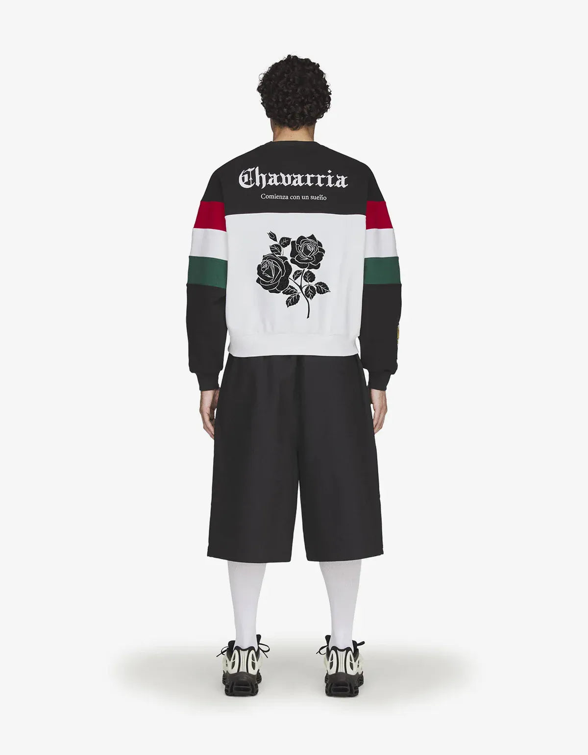 Willy Chavarria x Adidas Black Fleece Crewneck Sweatshirt KV1976