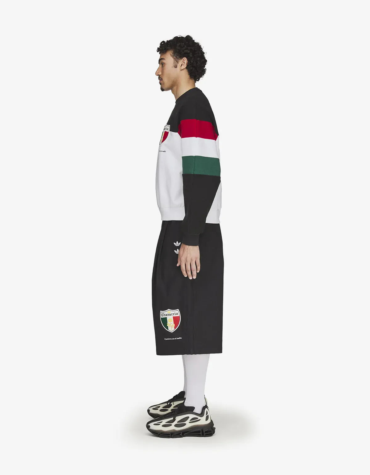 Willy Chavarria x Adidas Black Fleece Crewneck Sweatshirt KV1976
