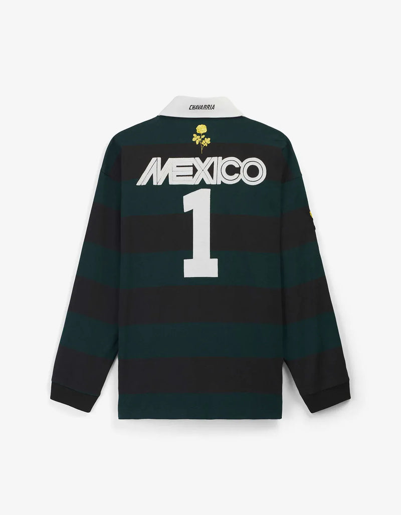 Willy Chavarria x Adidas Black LS Rugby Shirt KV1977