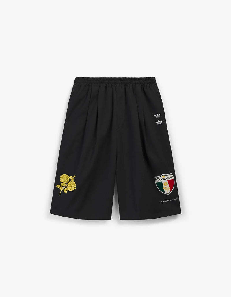 Willy Chavarria x Adidas Black Long Twill Short KV1975