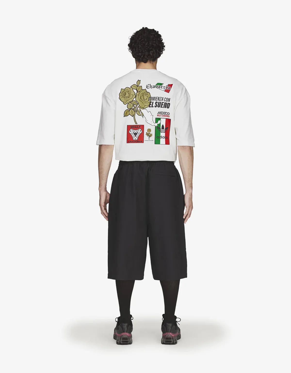 Willy Chavarria x Adidas Black Long Twill Short KV1975