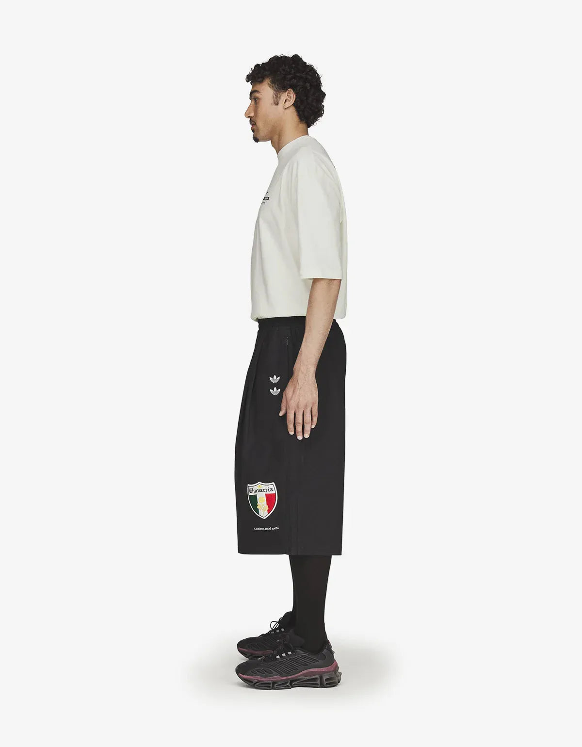 Willy Chavarria x Adidas Black Long Twill Short KV1975