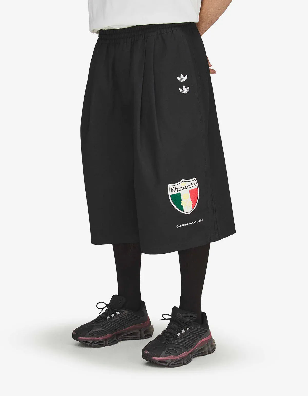 Willy Chavarria x Adidas Black Long Twill Short KV1975