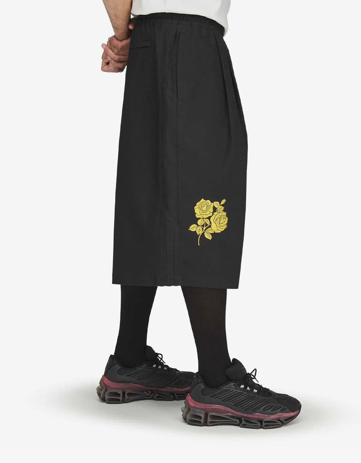 Willy Chavarria x Adidas Black Long Twill Short KV1975