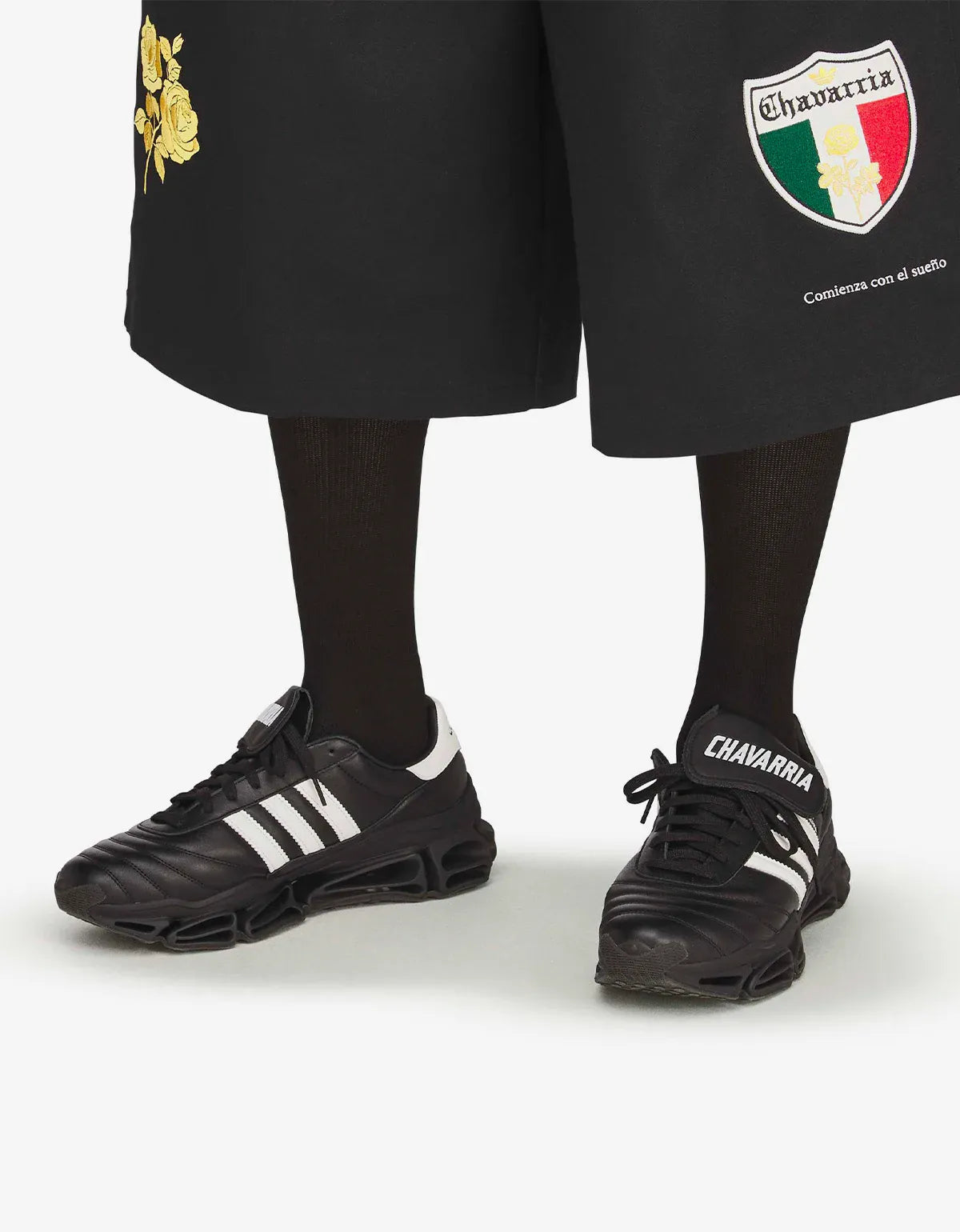 Willy Chavarria x Adidas Black Megaride Copa Trainers KZ8743 