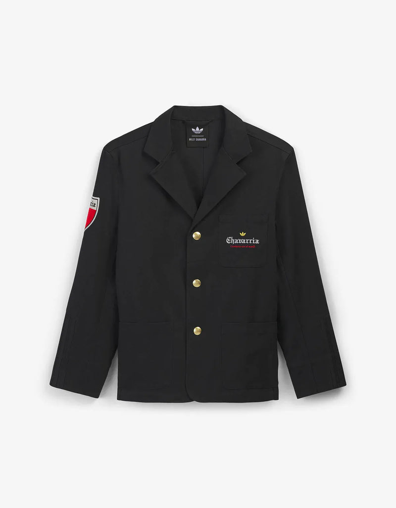 Willy Chavarria x Adidas Black Players Twill Blazer Jacket KV1966