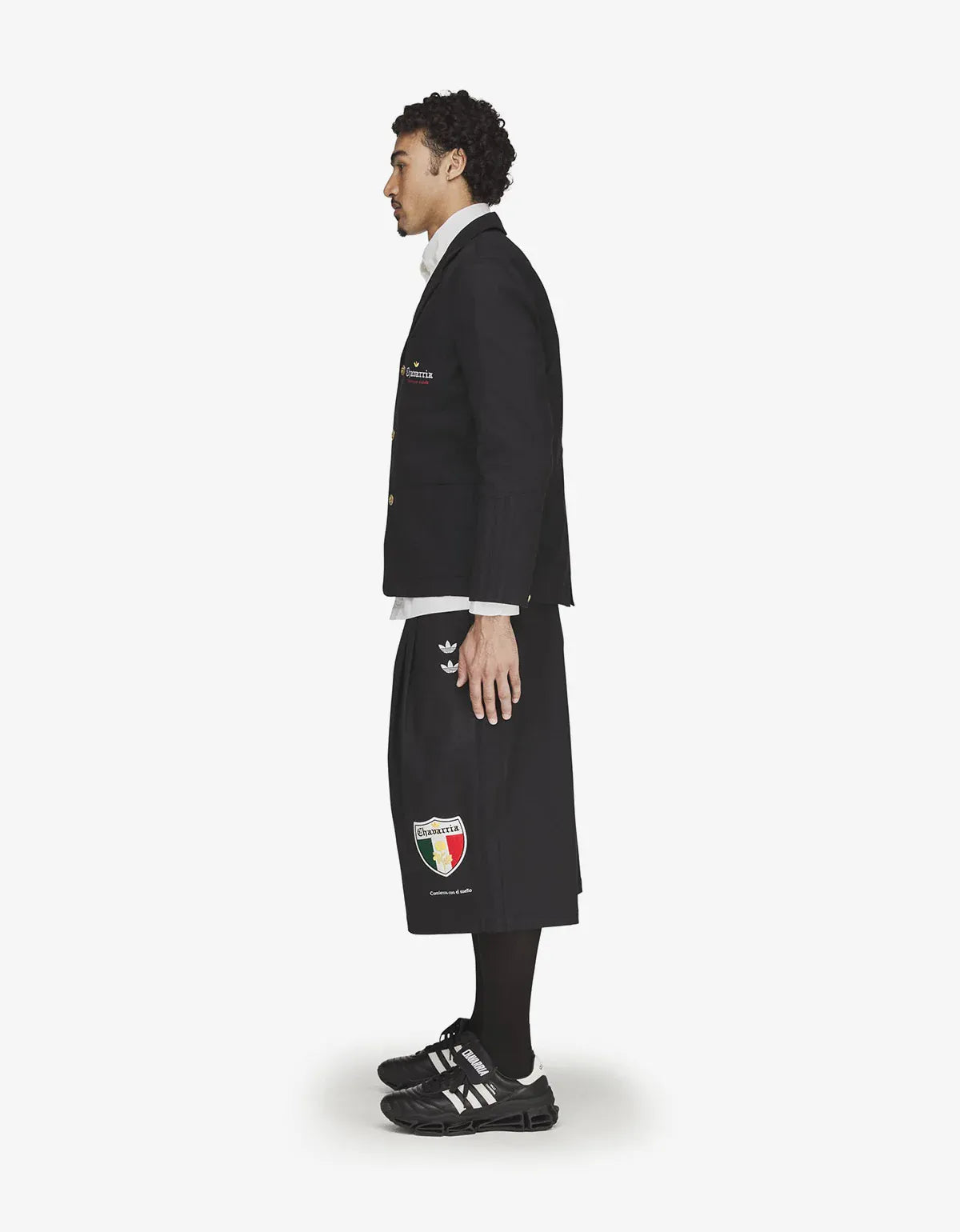 Willy Chavarria x Adidas Black Players Twill Blazer Jacket KV1966