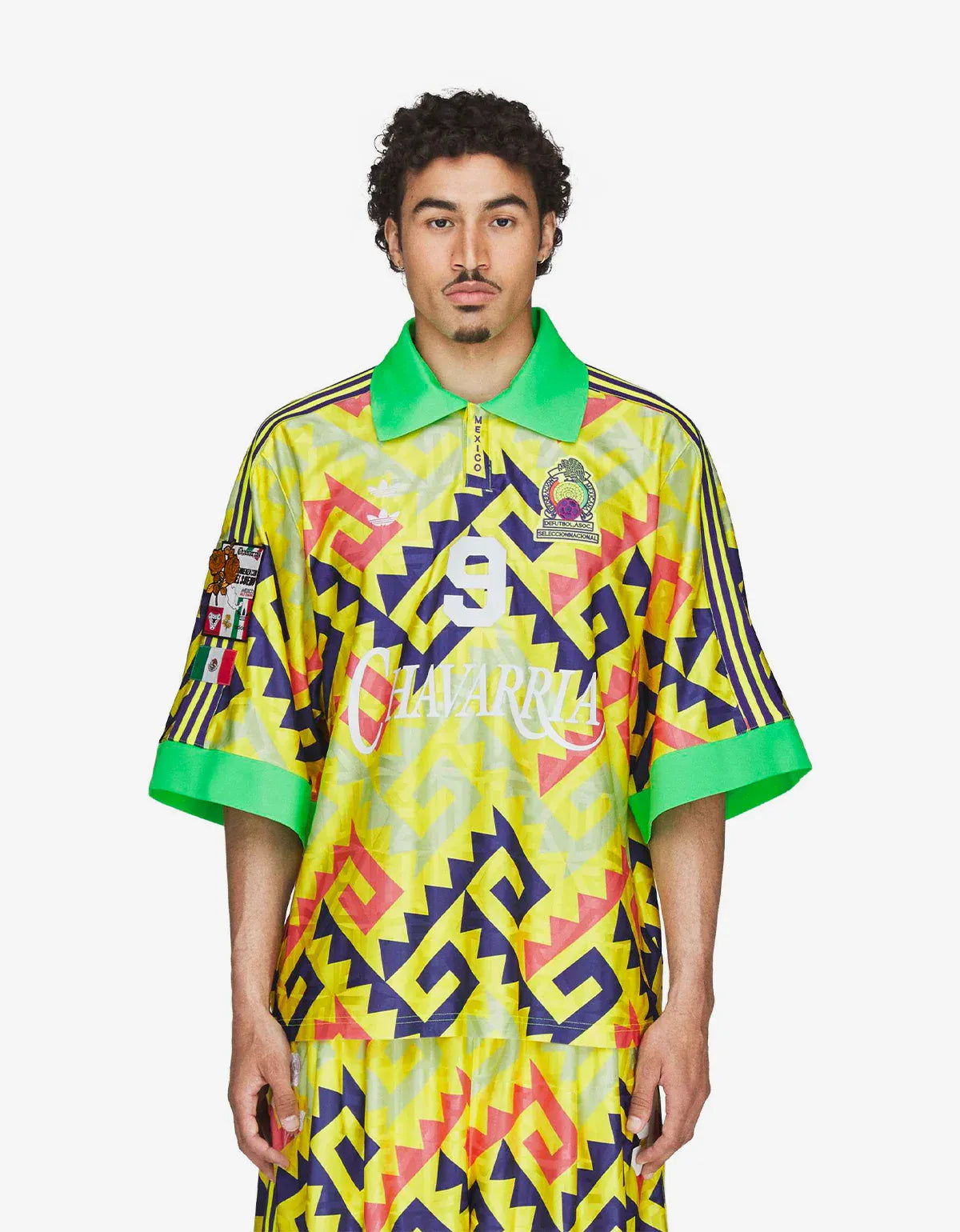 Willy Chavarria x Adidas Originals Yellow AOP Goalkeeper Jersey KU7799