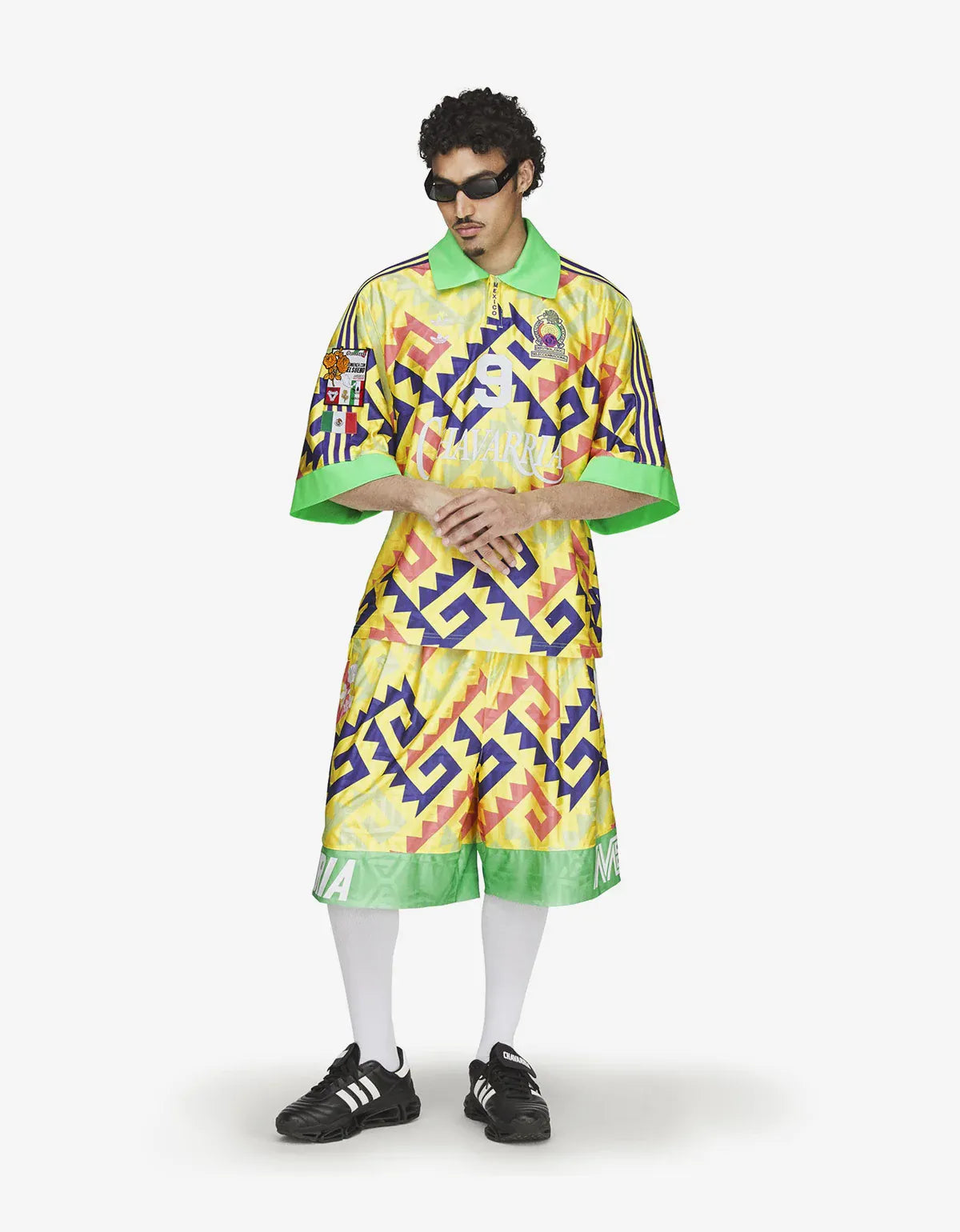 Willy Chavarria x Adidas Originals Yellow AOP Goalkeeper Jersey KU7799