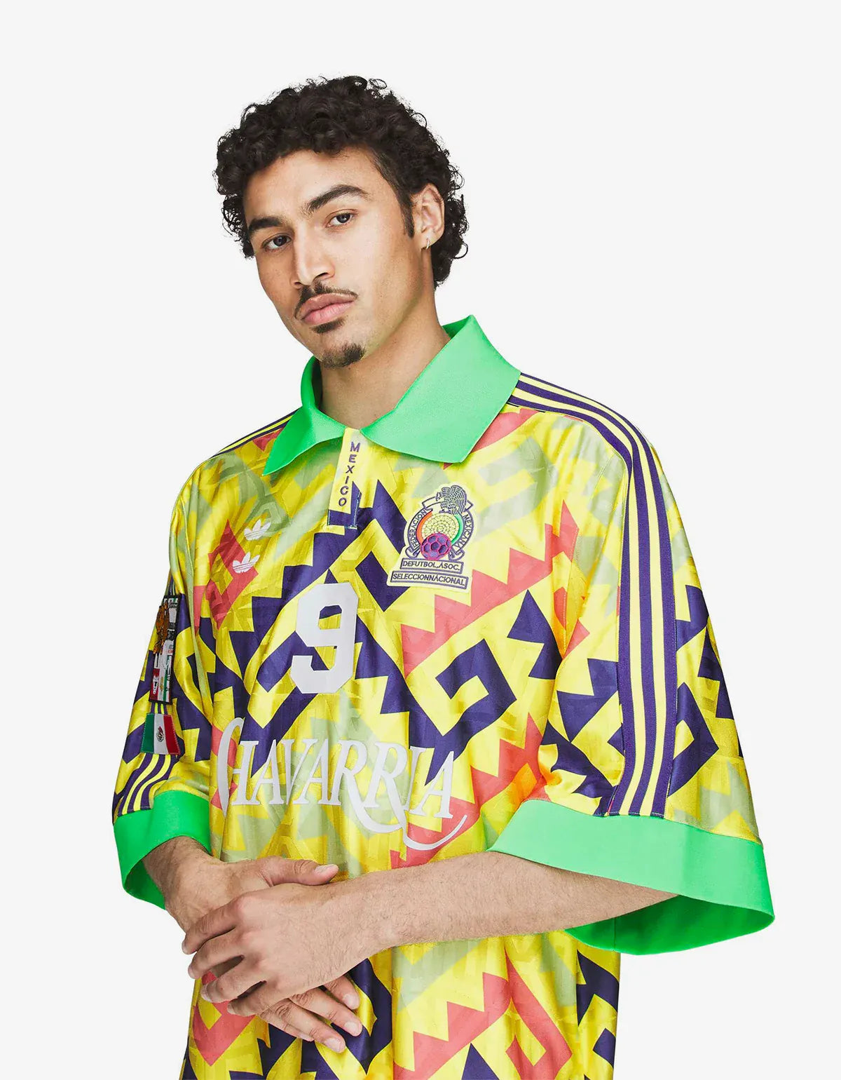 Willy Chavarria x Adidas Originals Yellow AOP Goalkeeper Jersey KU7799