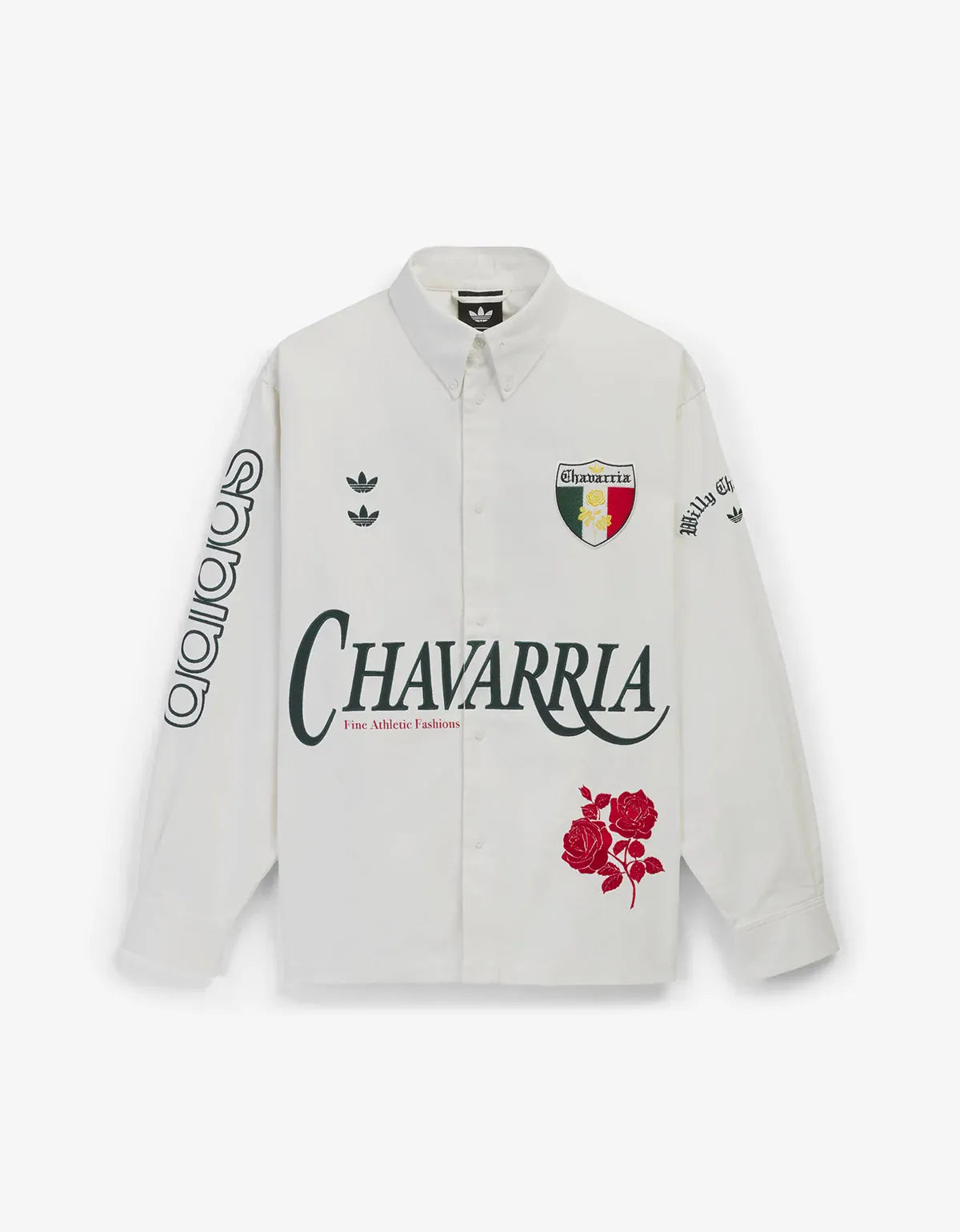 Willy Chavarria x Adidas White Button Up Shirt KV1980