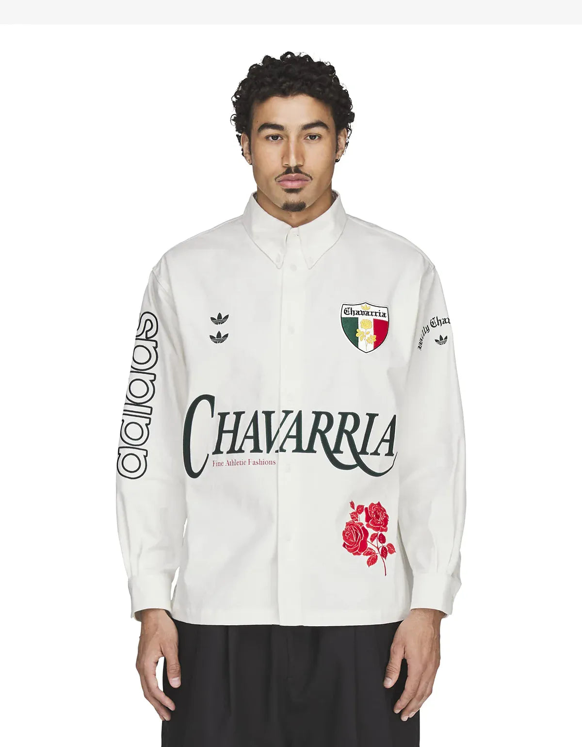 Willy Chavarria x Adidas White Button Up Shirt KV1980